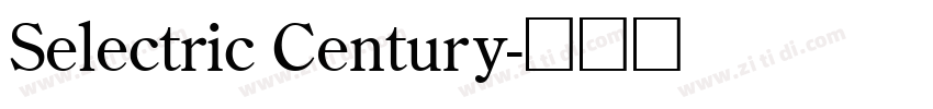 Selectric Century字体转换